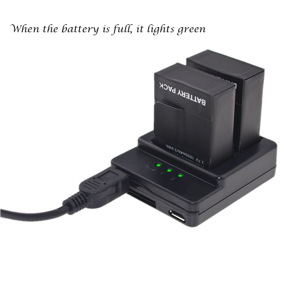 Suptig Battery (2 Pack) And Daul Charger For Gopro Hero3 Gopro Hero3+ And Gopro Ahdbt 301 Ahdbt 302