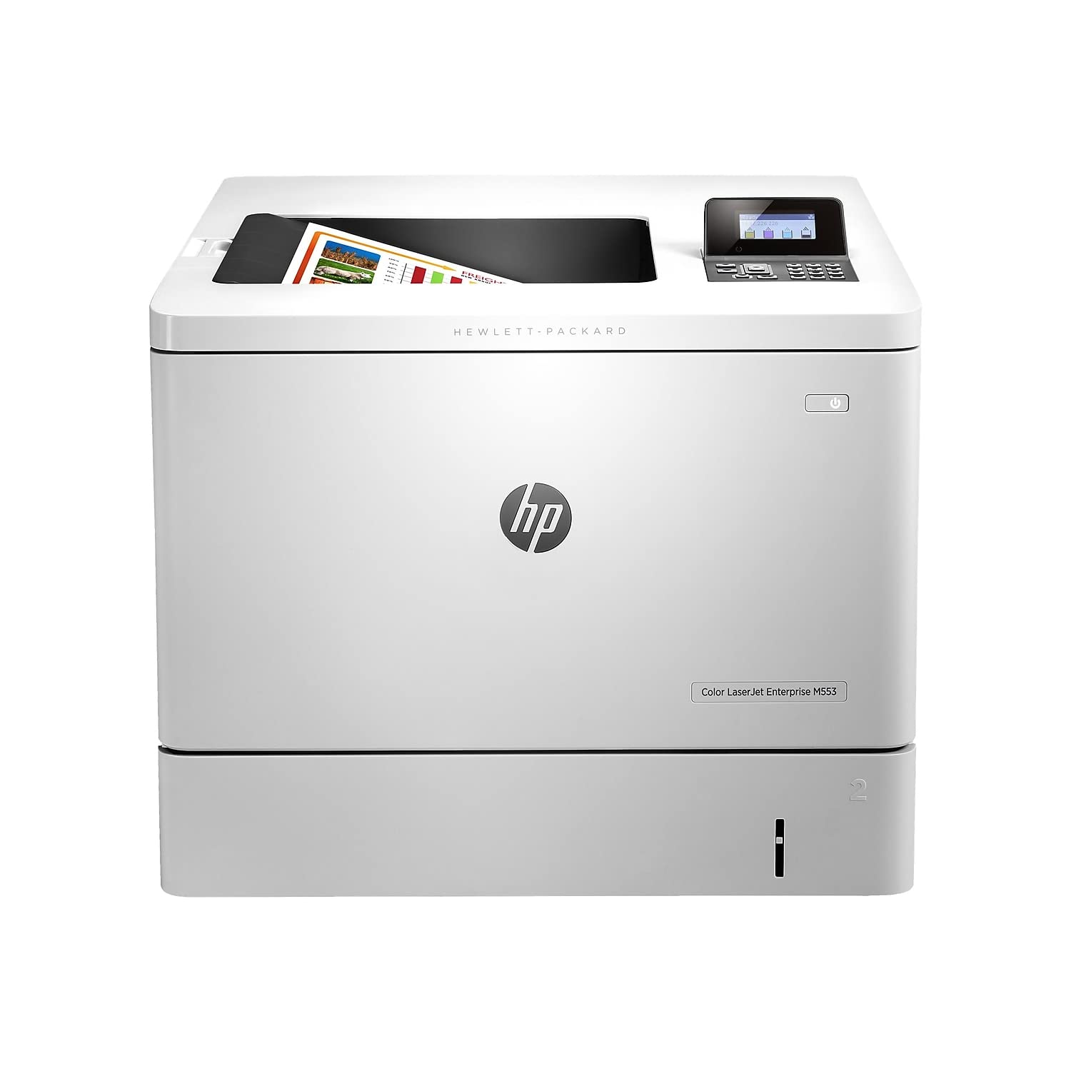 Hp Color Laserjet Enterprise M553Dn Duplex Printer (B5L25A), White, 18.9 X 18 X 15.7 Inches