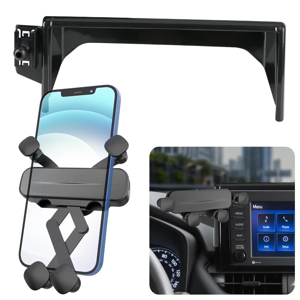Lunqin Car Cell Phone Holder For 2019-2025 Toyota Rav4 Lx Xle Rav 4 Phone Mount Hybrid Le Se Prime Woodland Auto Accessories Nav