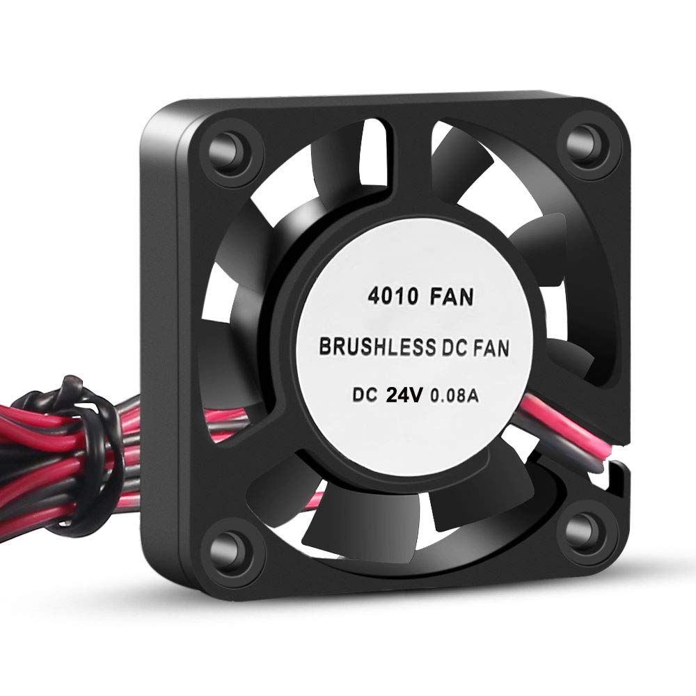 3D Printer Cooling Fan, 40Mm X 40Mm X 10Mm Blower Cooling Fan With 2 Pin Terminal For Hotend Extruder Heatsinks Makerbot Mk7 Mk8