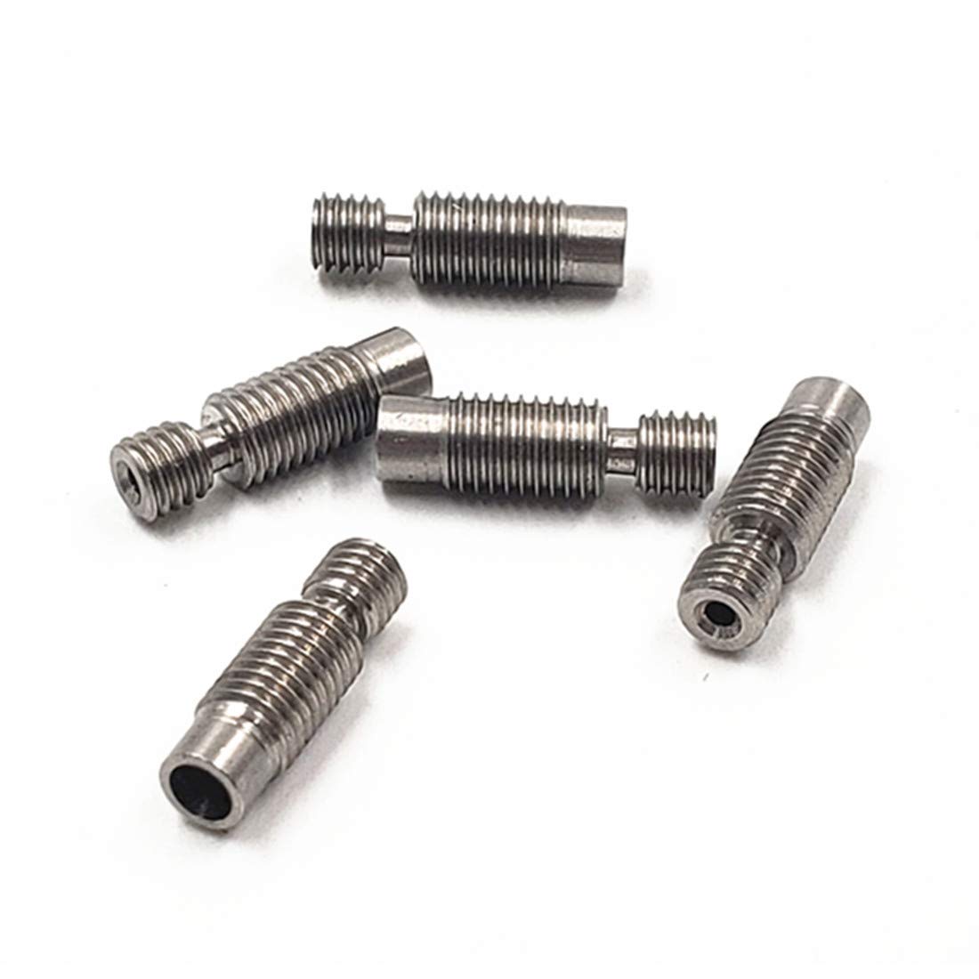 All Metal Heatbreak Throat For V6 Reprap 3D Printer Hotend 1.75Mm (Pack Of 5Pcs)