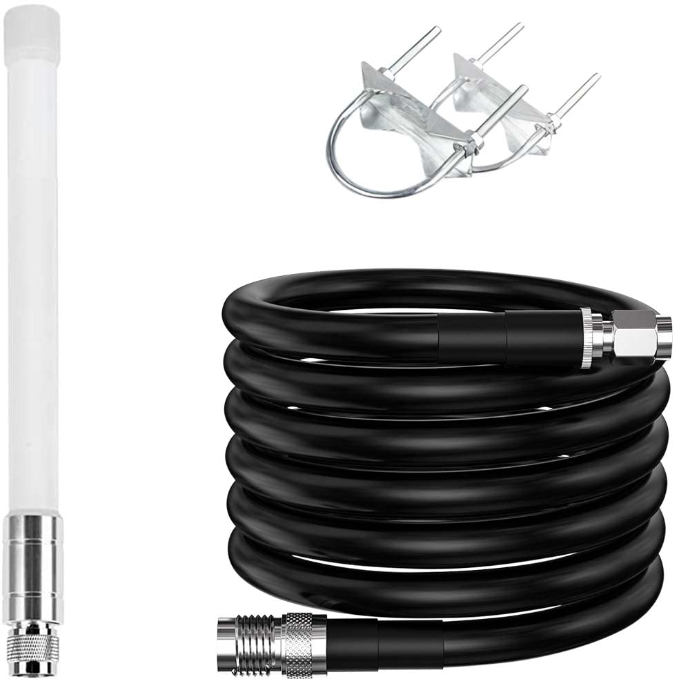 Raigen 3 Dbi Antenna Lora 915 Mhz Indoor W/Updated Raigen 400 Low Loss Cable Omni Directional Hnt Hotspot For Cell Booster, Wifi