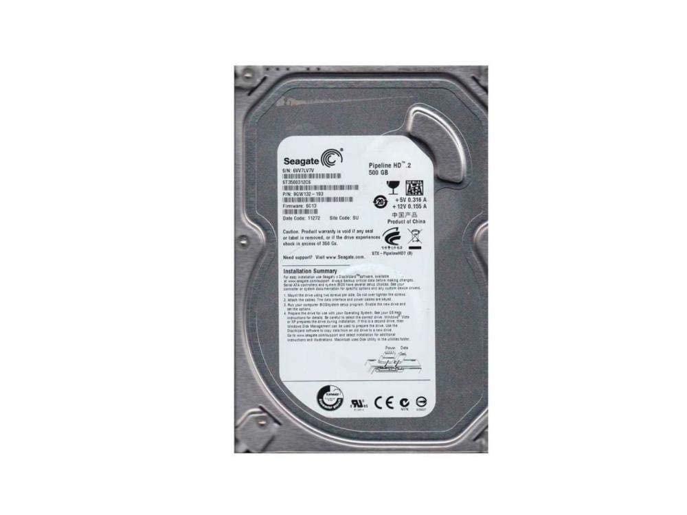 Seagate 500 GB Pipeline HD SATA 3Gb/s NCQ 8MB Cache 3.5 Inch Internal Bare Drive (ST3500312CS)