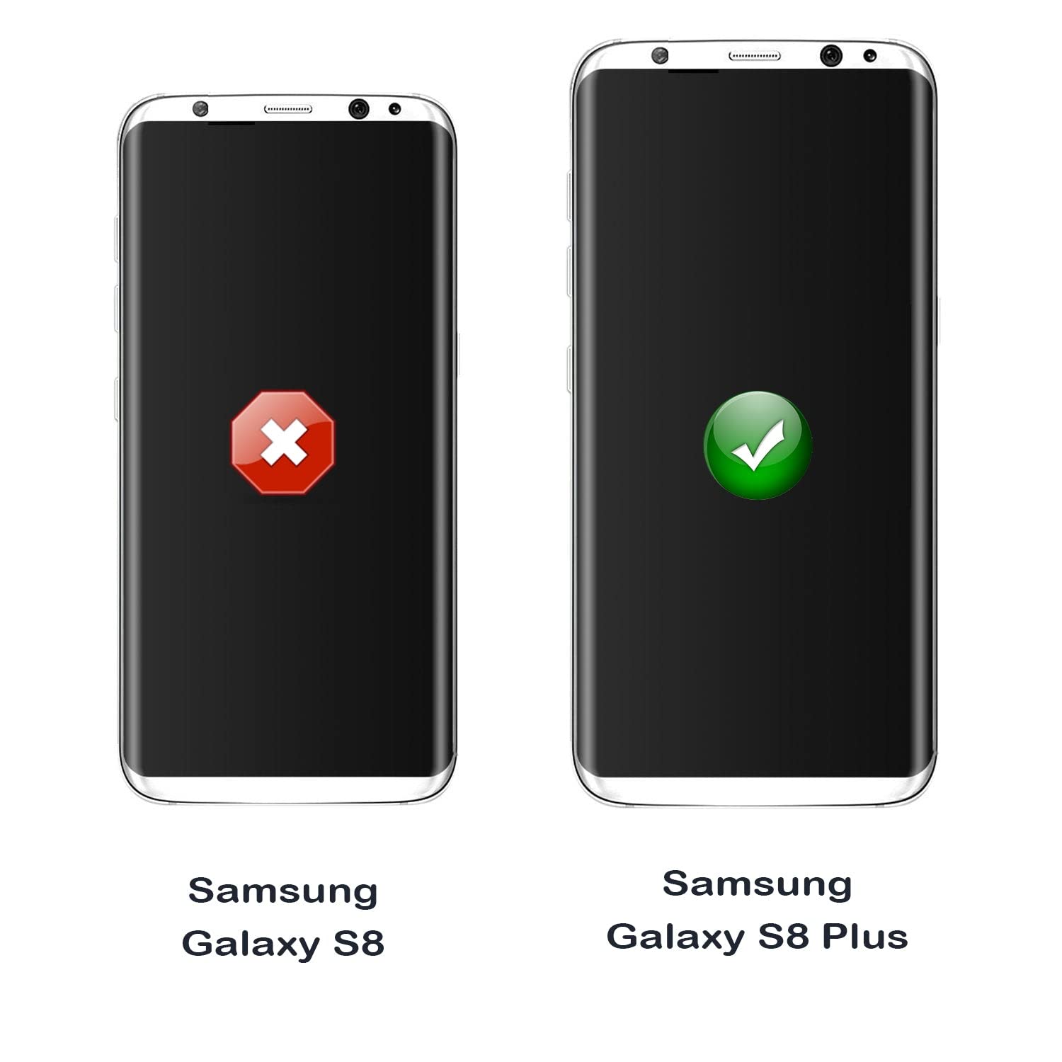 Wallskin Case For Galaxy S8 Plus (6.2) Heavy Duty Full Body Military Grade Drop Protection Carrying Cover Holder | Holster For M