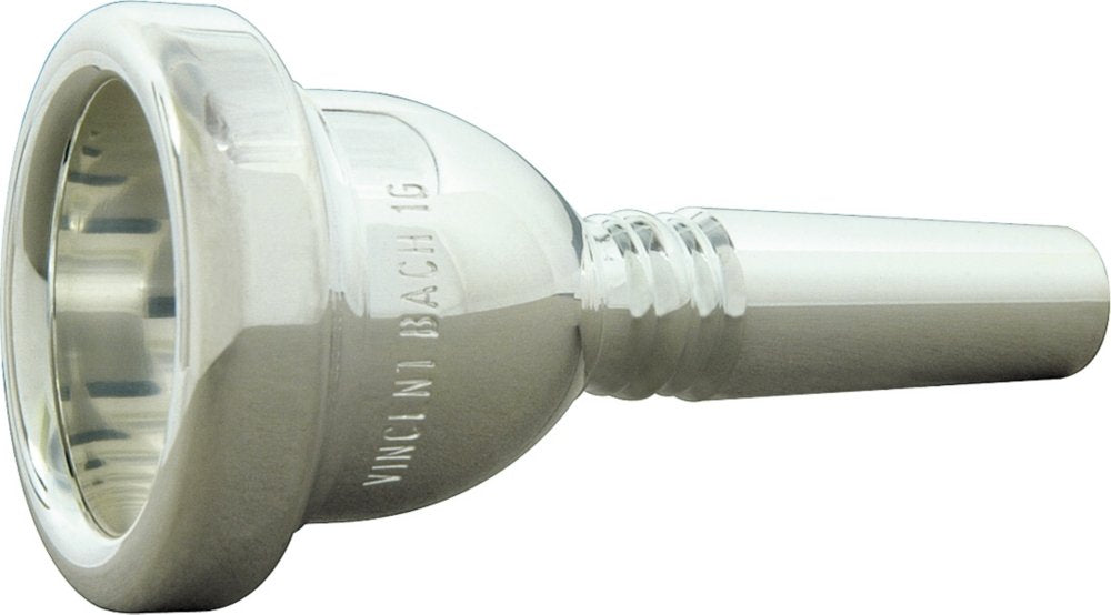 Bach 3411Fgm Large Shank Tenor & Bass Trombone Mouthpiece, Silver Plated, 1 1/4 Gm Cup Deep