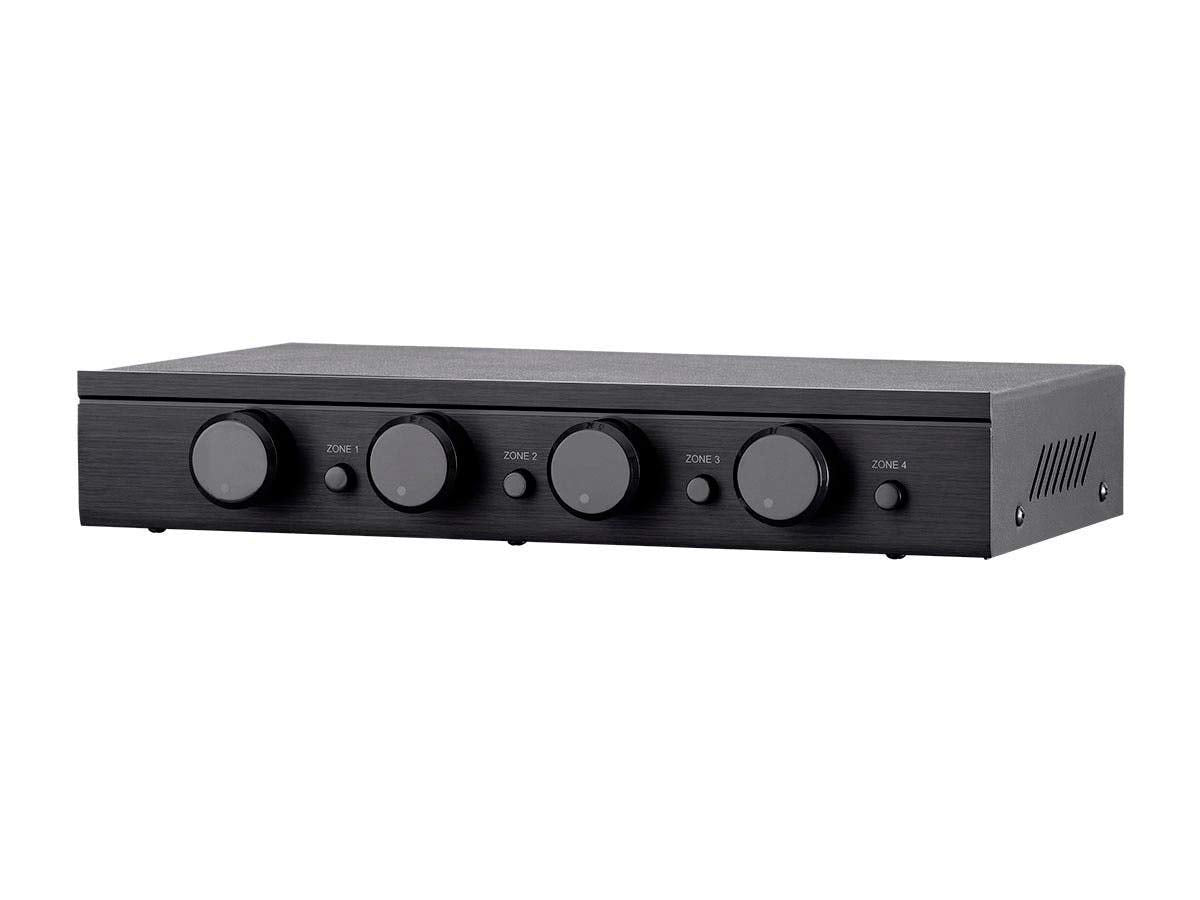 Monoprice Ssvc 4.1 Single Input 4 Channel Speaker Selector With Volume Control, Impedance Protection, Individual Zone On/Off But
