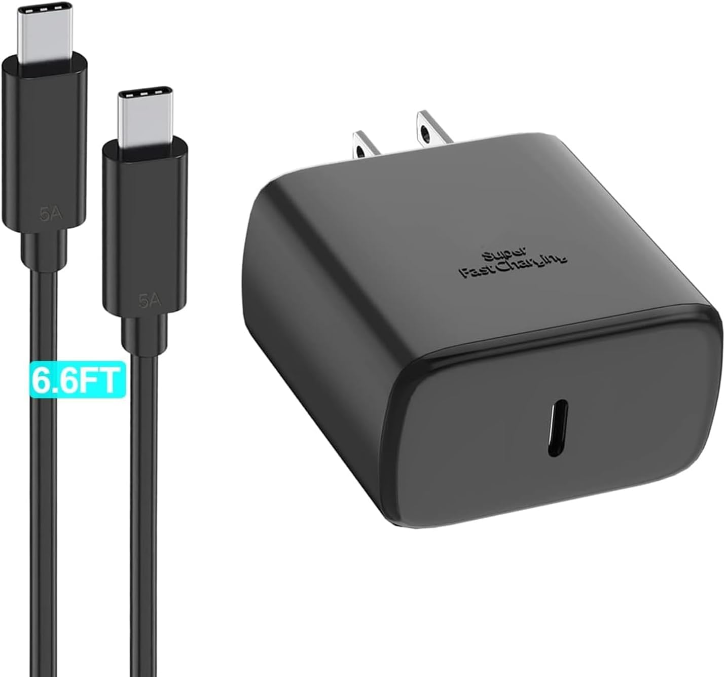 Samsung Super Fast Charger Type C 45W GaN Power USB C Charger PPS/PD Charging Block & 6.6FT Cable for Samsung Galaxy S26 Ultra/S