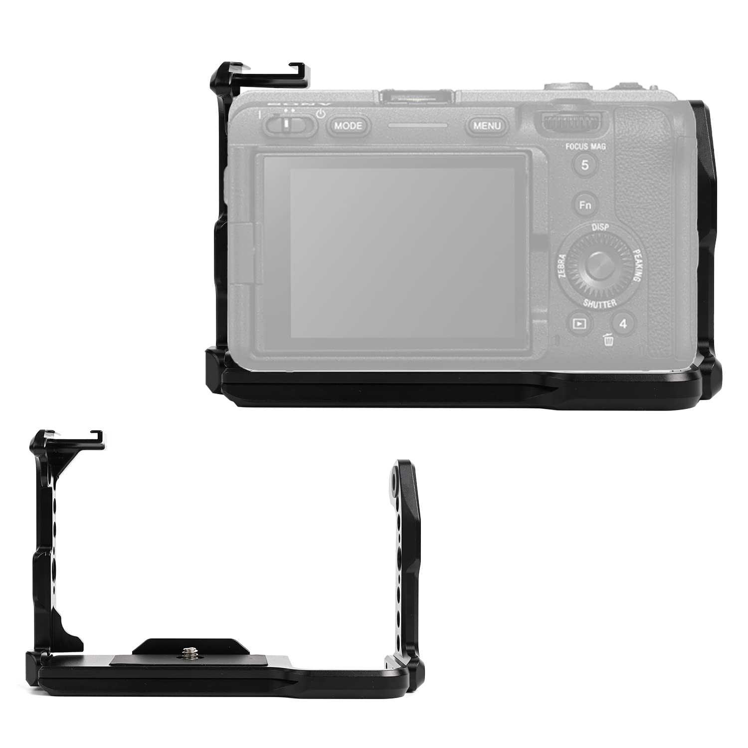 Fx30 Fx3 Camera Cage, Fx3 Fx30 Cage With Cold Shoe Port For Sony Fx3 Fx30 Camera Case Camera Rig Cold Shoe