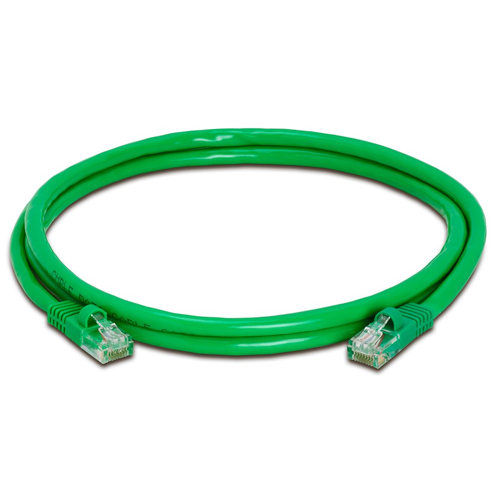 Cmple Cat5E Network Ethernet Cable   Computer Lan Cable 1Gbps   350 Mhz, Gold Plated Rj45 Connectors   5 Feet Green