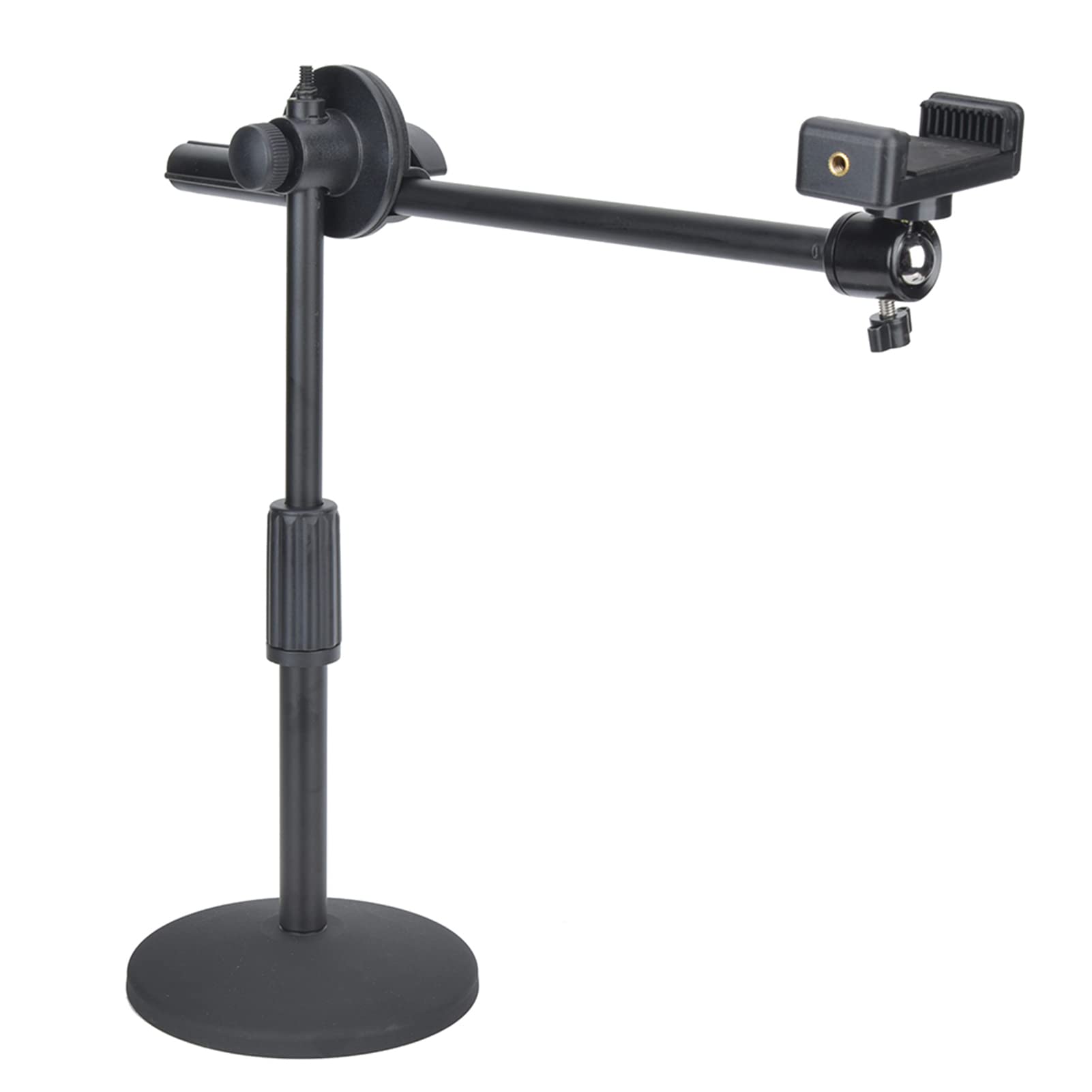 Ejoyous Cell Phone Stand For Desk, Angle Adjustable Desktop Phone Holder Arm Bracket Stand For Photography Recording Video Shoot