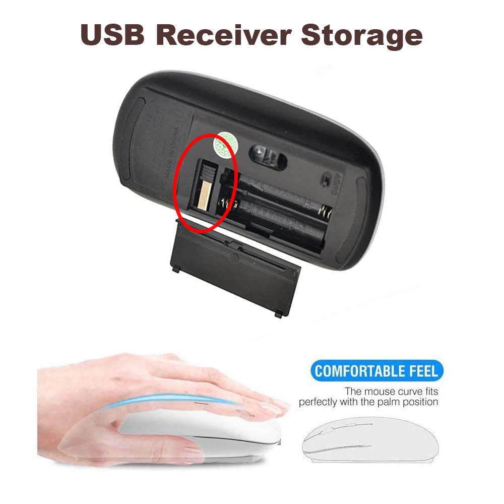 Kawamouse 2.4G Ergonomic Portable Usb Wireless Mouse For Pc, Laptop ...