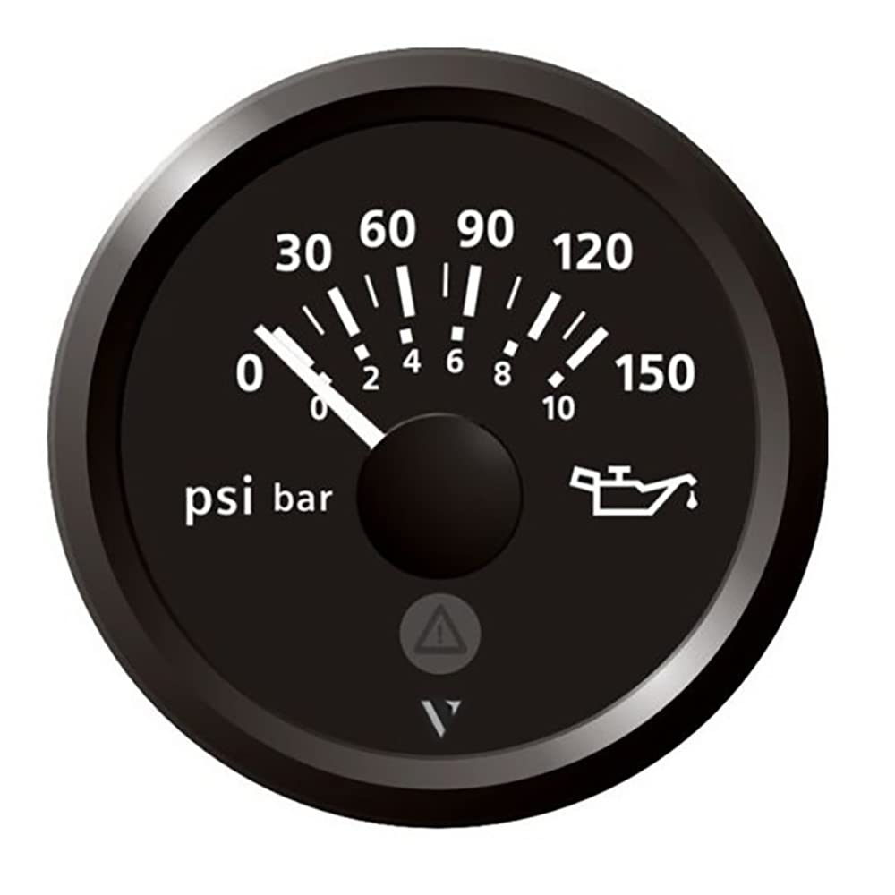 Veratron 52Mm (2-1/16'') Viewline Engine Oil Pressure 150 Psi - Black Dial & Bezel,WBAUVB0BBSQ84SV