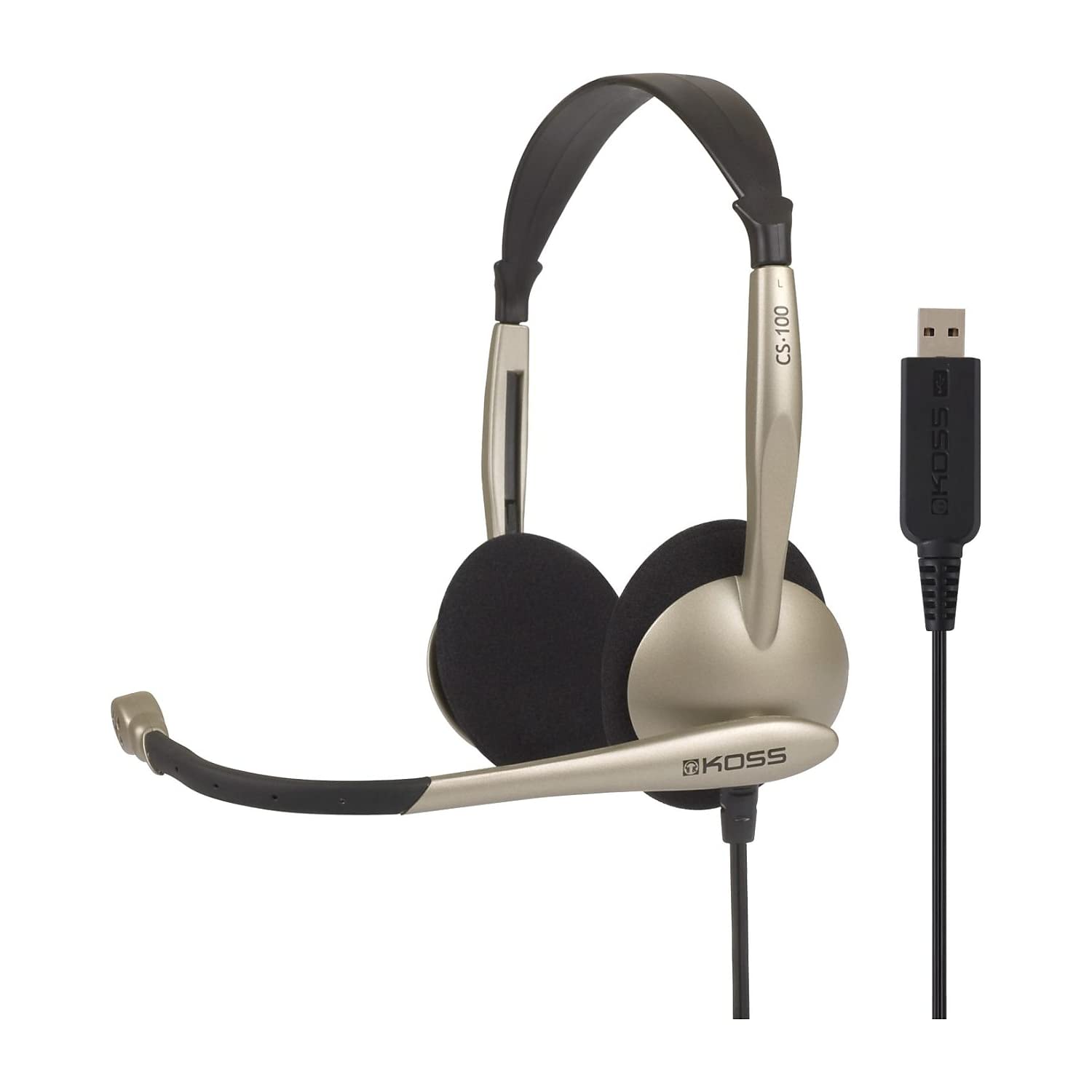 Comm Headset W/ Mic Usb 8Ft Vol Noise Reduction Foam Ear Cushions