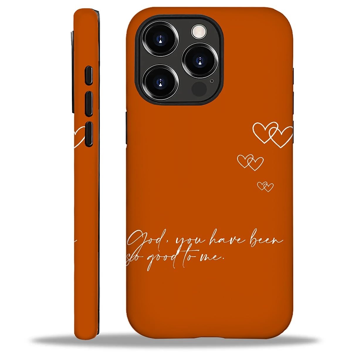 WANKBLC Compatible with iPhone 16 Pro Matte Case, God You Have Been Good to Me Psalm Christian Pattern for Girl Full Body Design