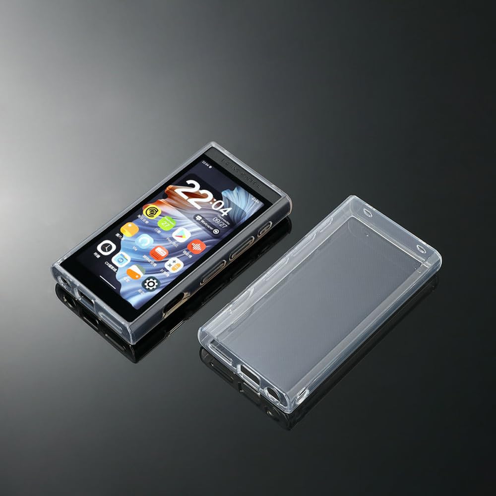 Audiopartner Soft Crystal Clear Tpu Protective Shell Skin Case Cover For Hiby Digital M300 Hifi Music Player (Clear Case And Gla