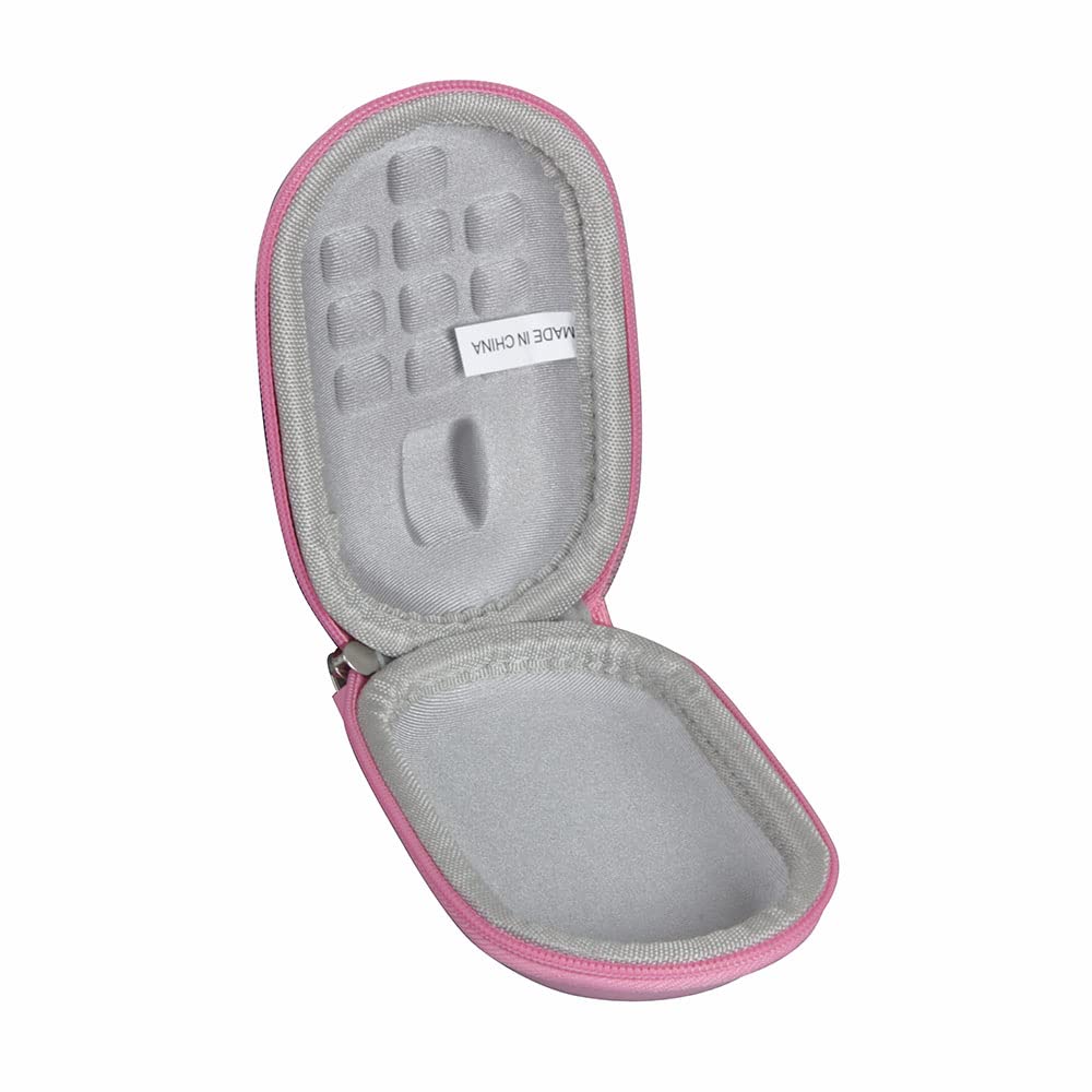 Adada Hard Travel Case For Logitech Pebble M350 Wireless Mouse (Pink)