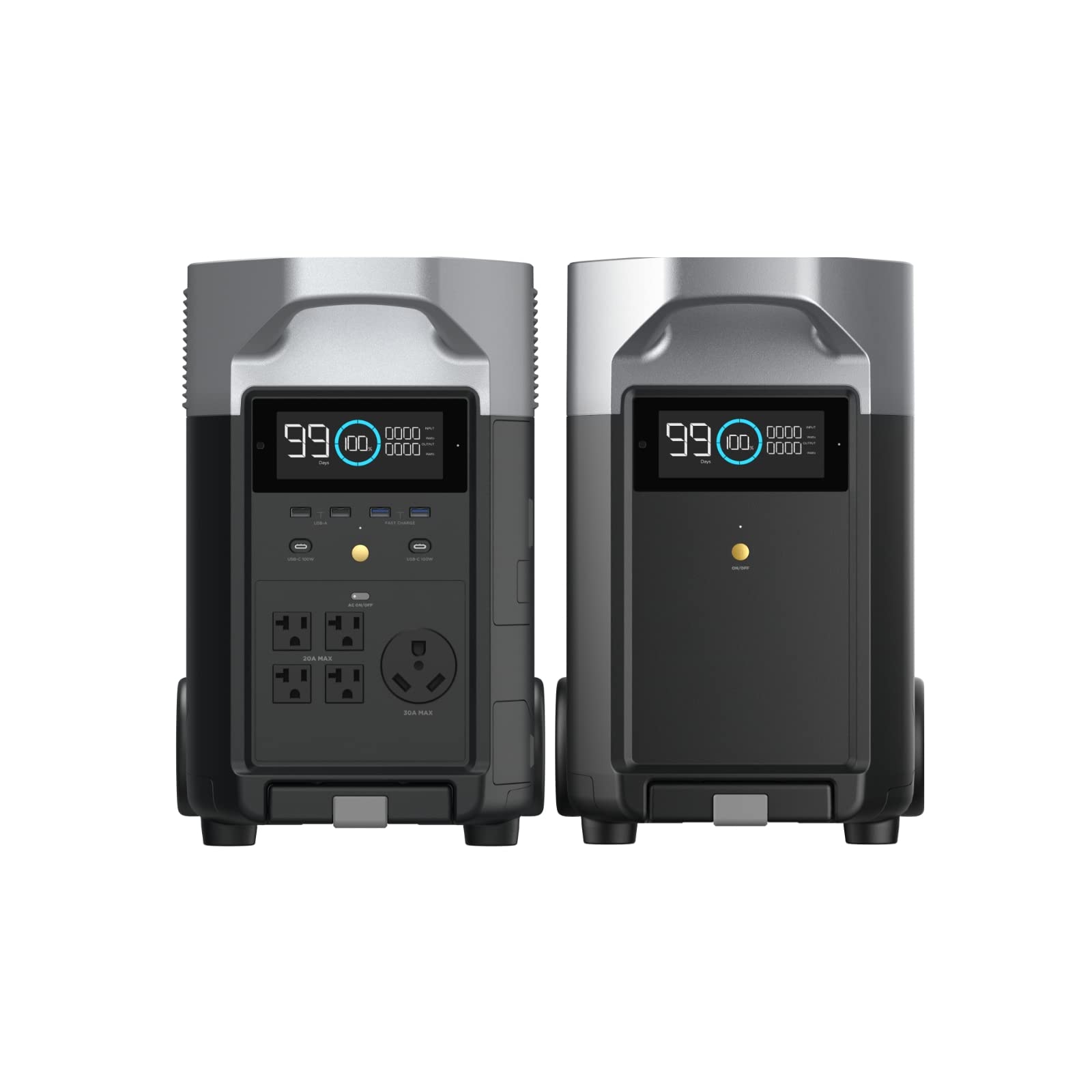 Ef Ecoflow 7.2Kwh Portable Power Station: Delta Pro With Extra Battery, 120V Lifepo4 Battery Backup With Expandable Capacity, So