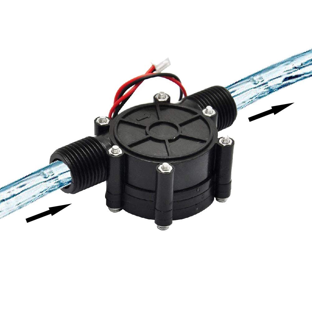 Beduan Micro Water Turbine Generator Hydroelectric Power G1/2'' Male Thread 12V Micro Hydro Generator Changeing Tool