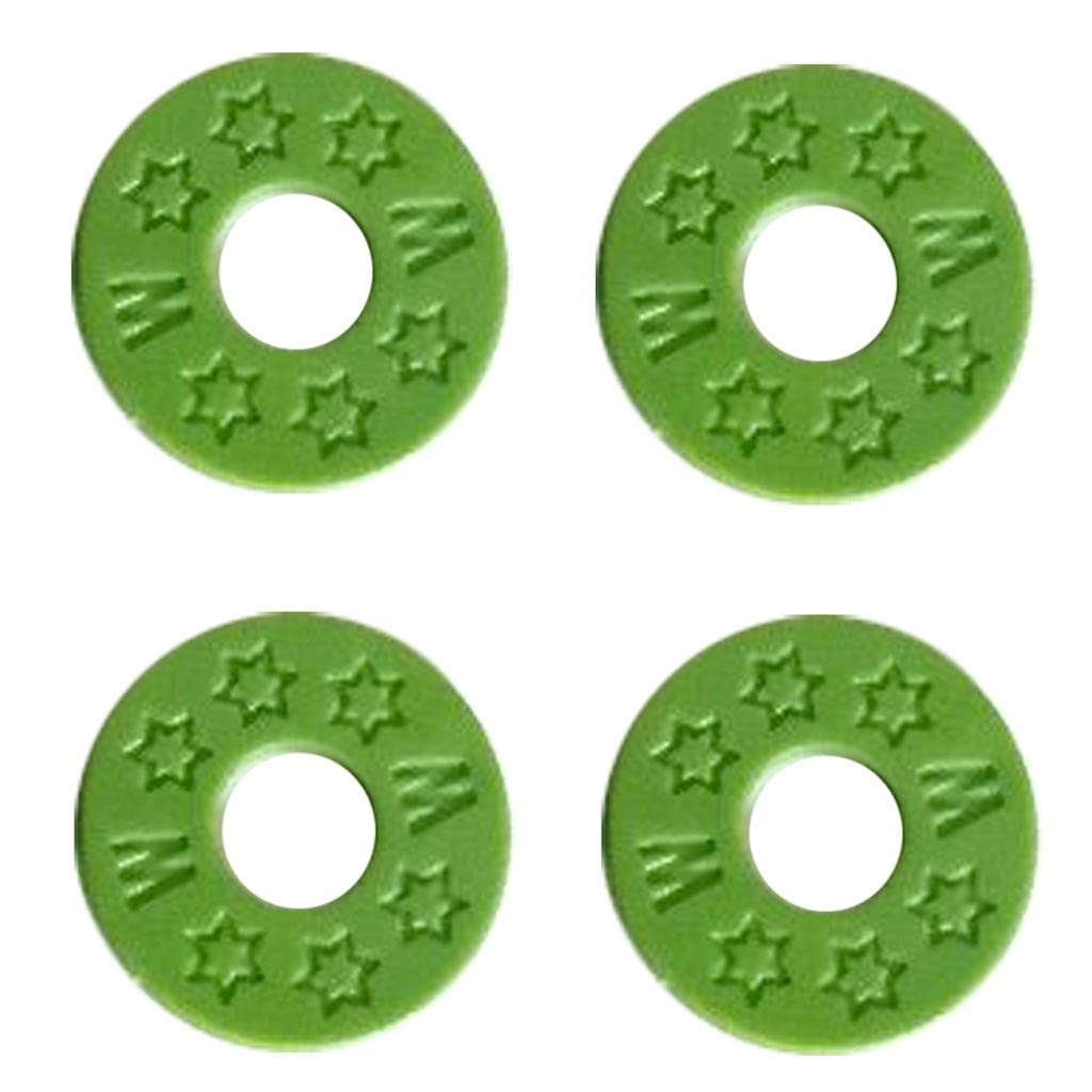 ZOOMELLA 10 Pieces Guitar Strap Block Rubber Safety Strap Lock Washer for Guitar Bass