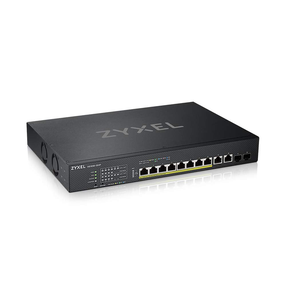 Zyxel 8 Port Multi Gig + 2 10G Copper + 2 10G Fiber Nebulaflex Smart Managed Poe++ Switch With 375W Xs1930 12Hp]