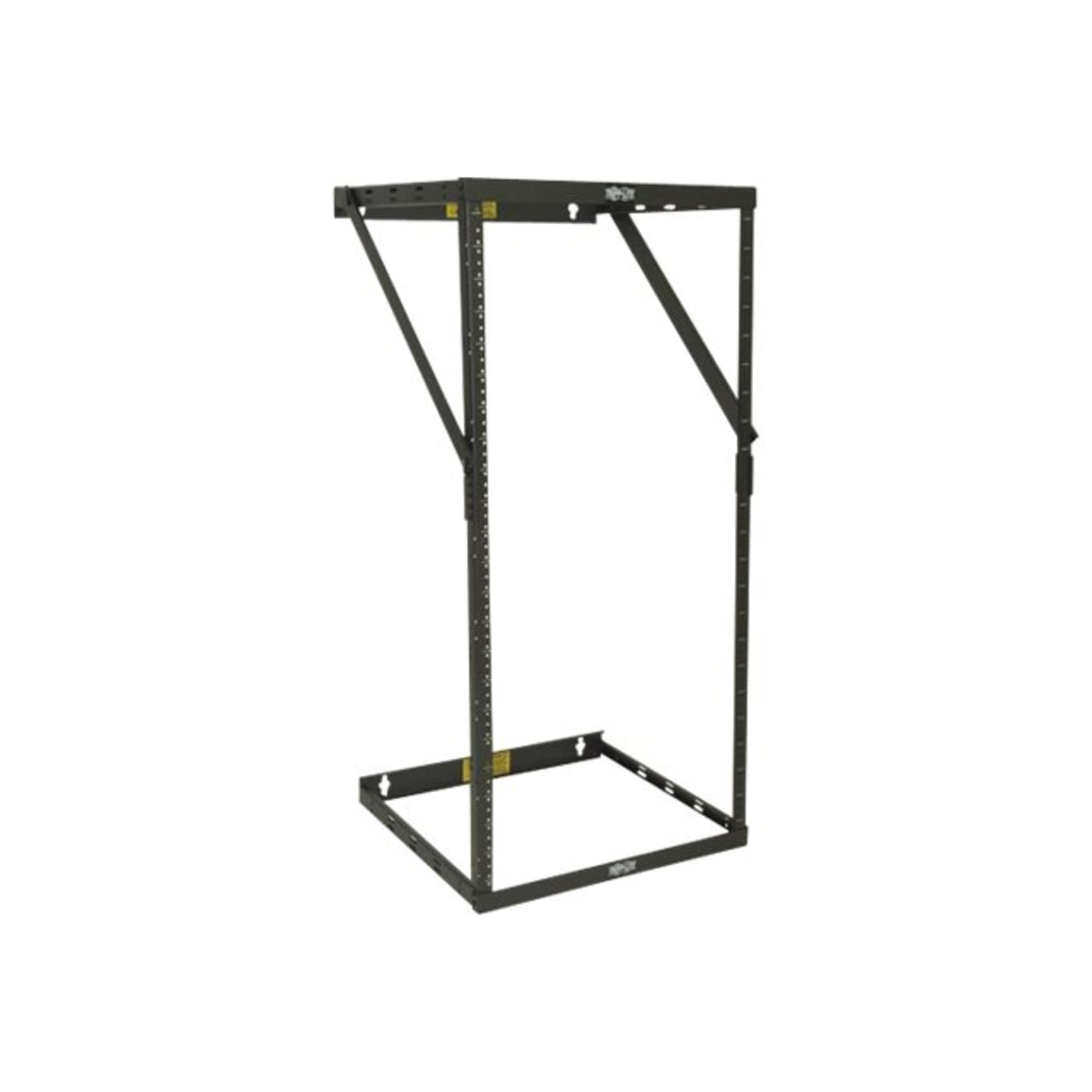 Tripp Lite 8U/12U/22U Expandable Wall Mount 2 Post Open Frame Rack, Adjustable Network Equipment Rack, Switch Depth, 18'' Deep,