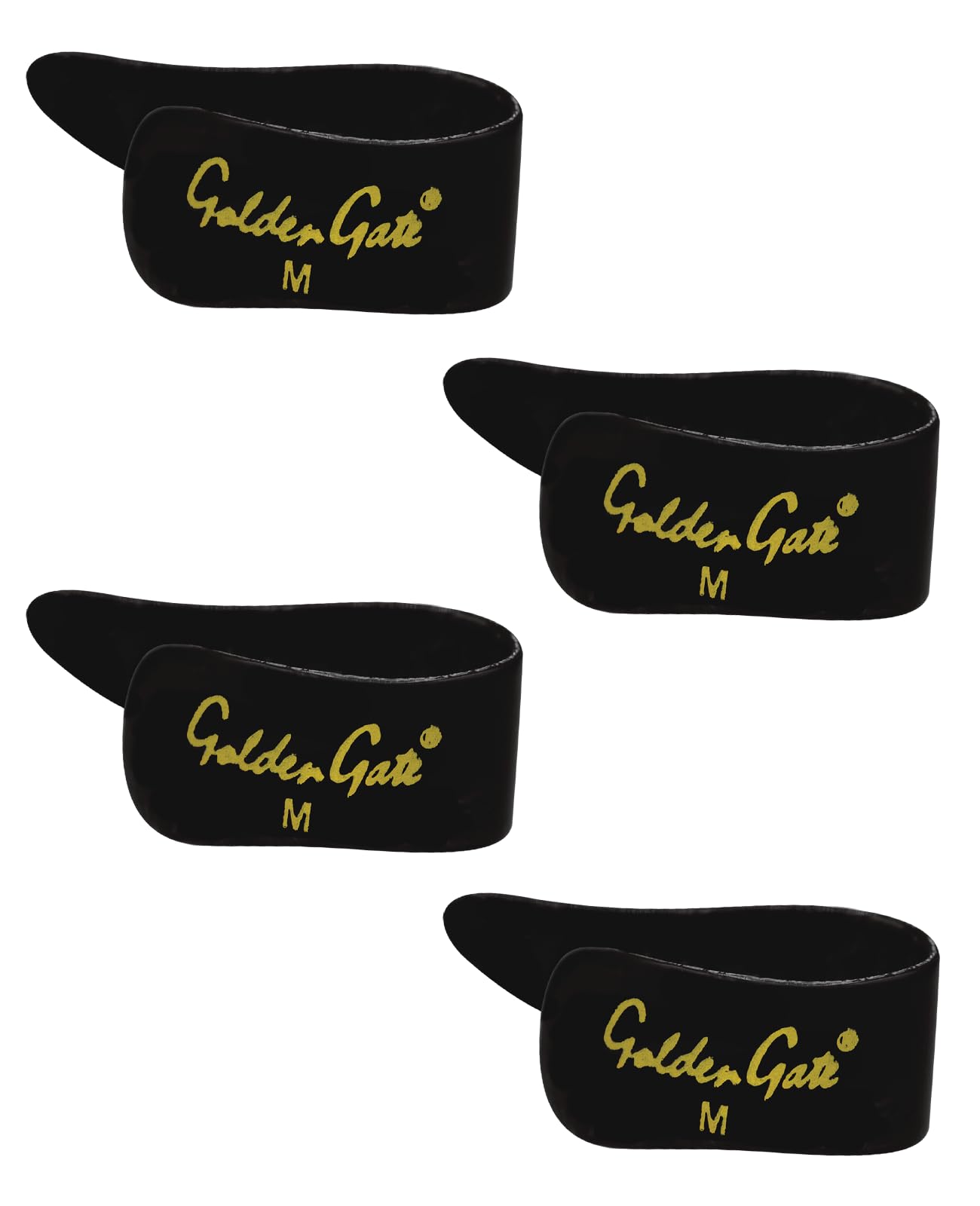 Golden Gate Gp 3B 4Pk Thumb Picks   Black   Medium   4 Pack