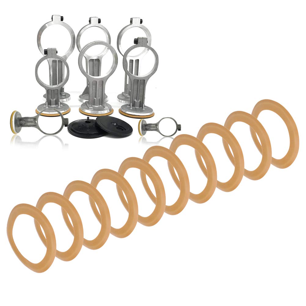 10Pcs Rubber Piston Ring, Air Compressor Compression Piston Ring, Seals Rubber O Ring Kit, Insulated Pump Accessories For 550W O