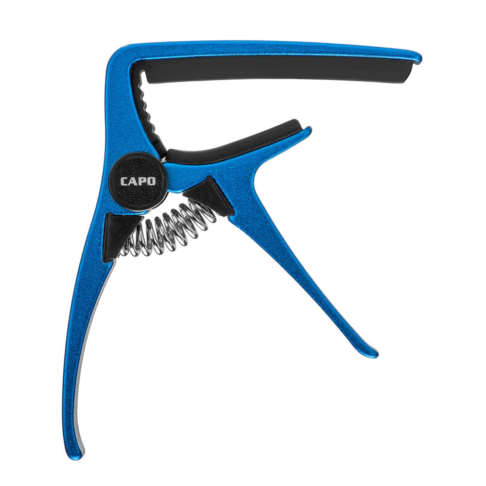 Guitar Capo For Acoustic And Electric Guitar With 6 String Made Of High Grade Lightweight Zinc Alloy Material(Blue Capo)