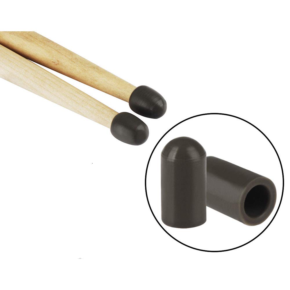 Tzong Silicone Drum Stick Head Dampener Set Portable Drum Practice Pad Portable Drum Practice Set Percussion Accessories Black 1