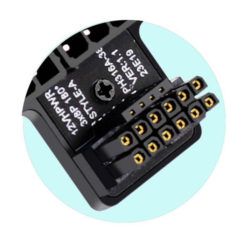 Cy Adapter 12Vhpwr Atx3.0 Pci E 5.0 Power Modular To Three Atx 8P Adapter For 4080 5090Ti 16Pin 12+4P Graphics Card (Down Angled