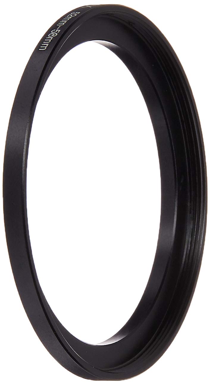 Fotodiox Metal Step Up Ring, Anodized Black Metal 52mm-58mm, 52-58 mm