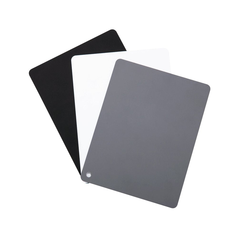 Jjc 4'' X 5.2'' Pvc White Balance Card Set For Achieving Perfect Color Balance In Your Photos   Including An 18% Neutral Grey Ca