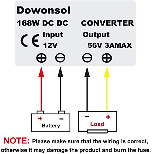 Dc Voltage Converter Regulator Dc 12V(10V 16V) Step Up To 56V 3A 168W Waterproof Car Power Supply Electronic Boost Transformer F