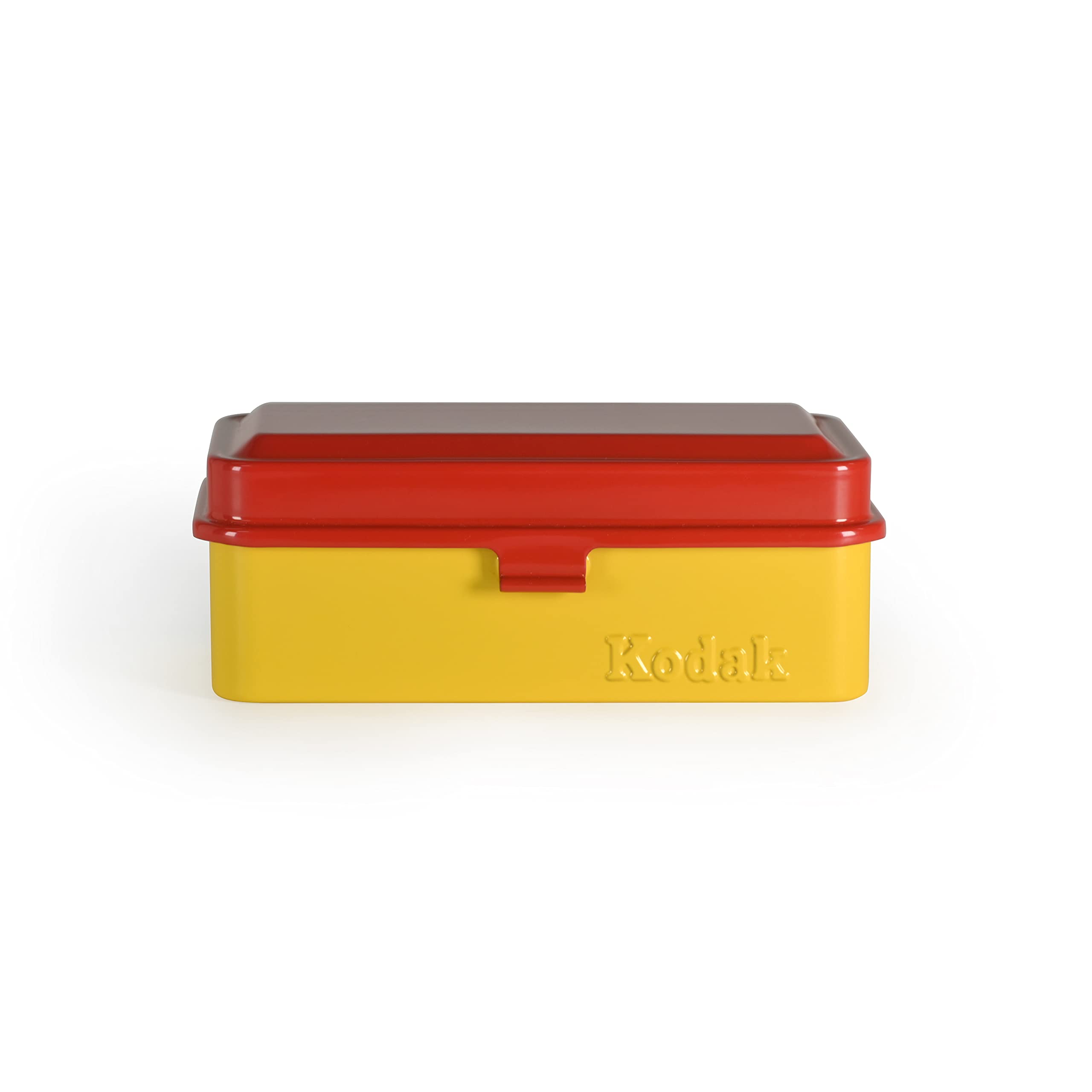 Kodak 120/135 Film Case   For 8 Rolls Of 120 Films / 10 Rolls Of 35Mm Films   Retro Steel Case To Sort & Safeguard Film (Red) (F