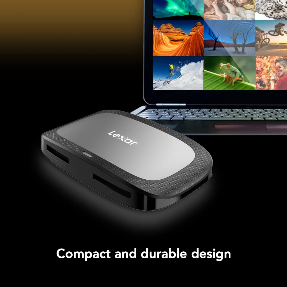 Lexar Professional Cfexpress Type A / Sd Usb 3.2 Gen 2 Reader, Designed For Cfexpress Type A And Sd Uhs-Ii Cards, High-Speed Usb