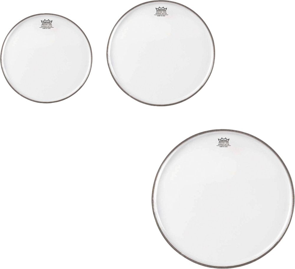 Remo Pp 1420 Be Emperor Clear Tom Drumhead Pack   10', 12' & 16'