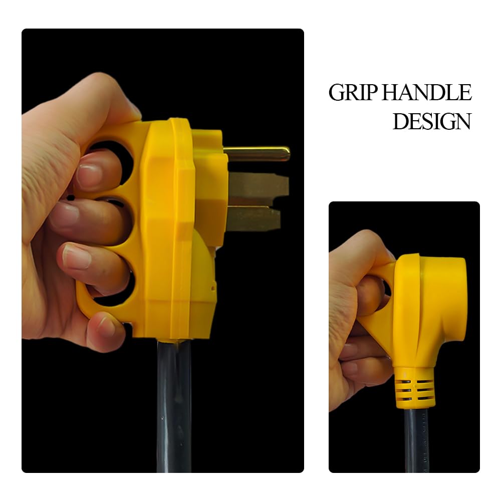 Rv Power Adapter Camper Cord 50Amp Male To 30Amp Female,12 Inch 10/3 Stw Nema14 50P 50 Amp Male Plug To Tt 30R 30 Amp Female Rec