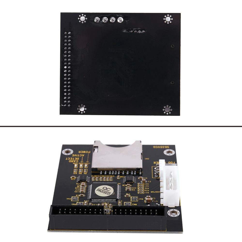 Koobook 1Pcs Sd Sdhc Card To Ide 3.5' 40Pin Male Adapter Male Ide Hard Disk Drive Adapter