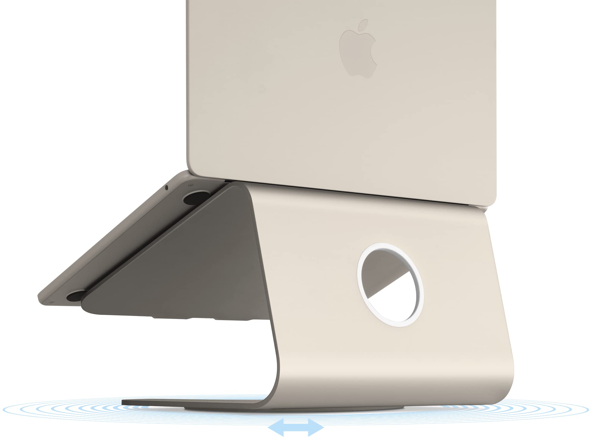 Rain Design mStand360 Laptop Stand with Swivel Base, Starlight (10093)