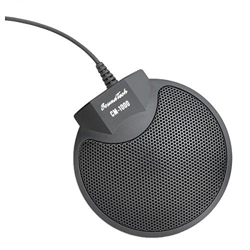 Sound Tech Cm 1000 (Pack Of 2) Table Top Conference Meeting Microphone With Omni Directional Stereo 3.5Mm Plug & Audio Spliter