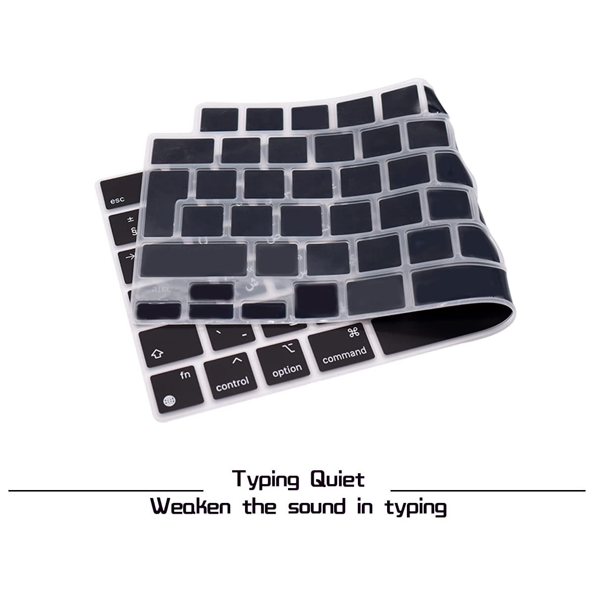 Hrh Arabic Language Silicone Keyboard Cover For Macbook Air 15 M3 A3114 M2 A2941/Air 13.6 M3 A3113 M2 A2681/Pro 14 M3 M2 M1 A291