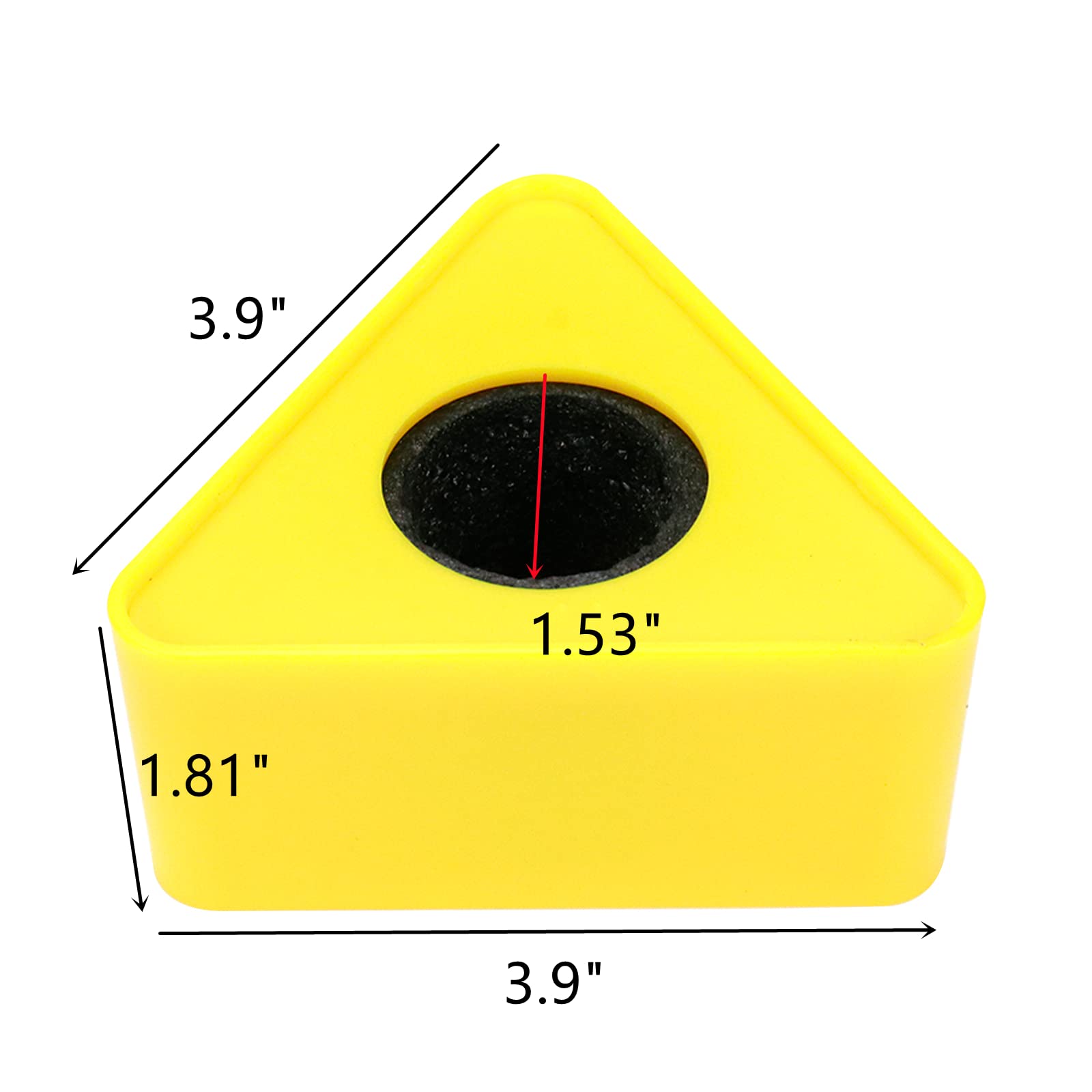 Dahszhi 2Pcs Triangular Microphone Stands,Microphone Triangular Interview Logo Flag Station,White