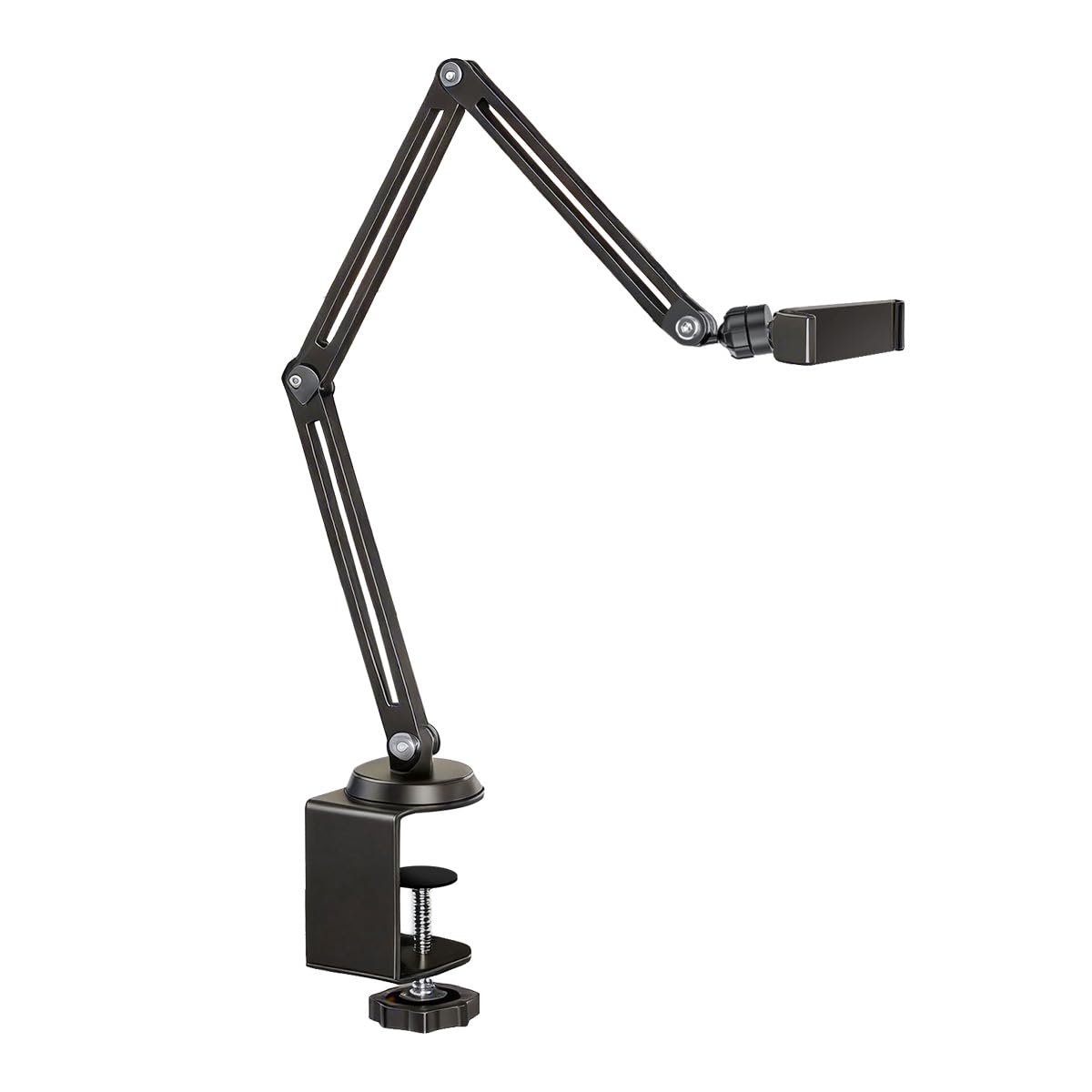 EMEET Overhead Camera Desk Mount, Flexible Articulating Webcam Stand with 1/4 Screw, Heavy Duty Desk Clamp Camera Arm for Live 