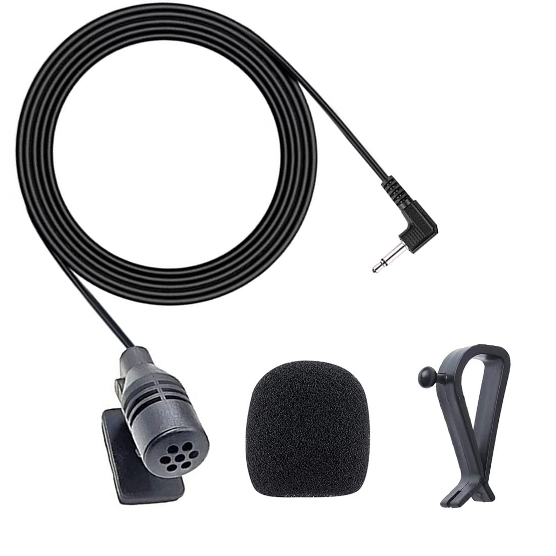 Micmxmo 2.5Mm Microphone Assembly Mic For Car Vehicle Head Unit Gps Dvd Audio Stereo Radio Receiver Portable External Microphone