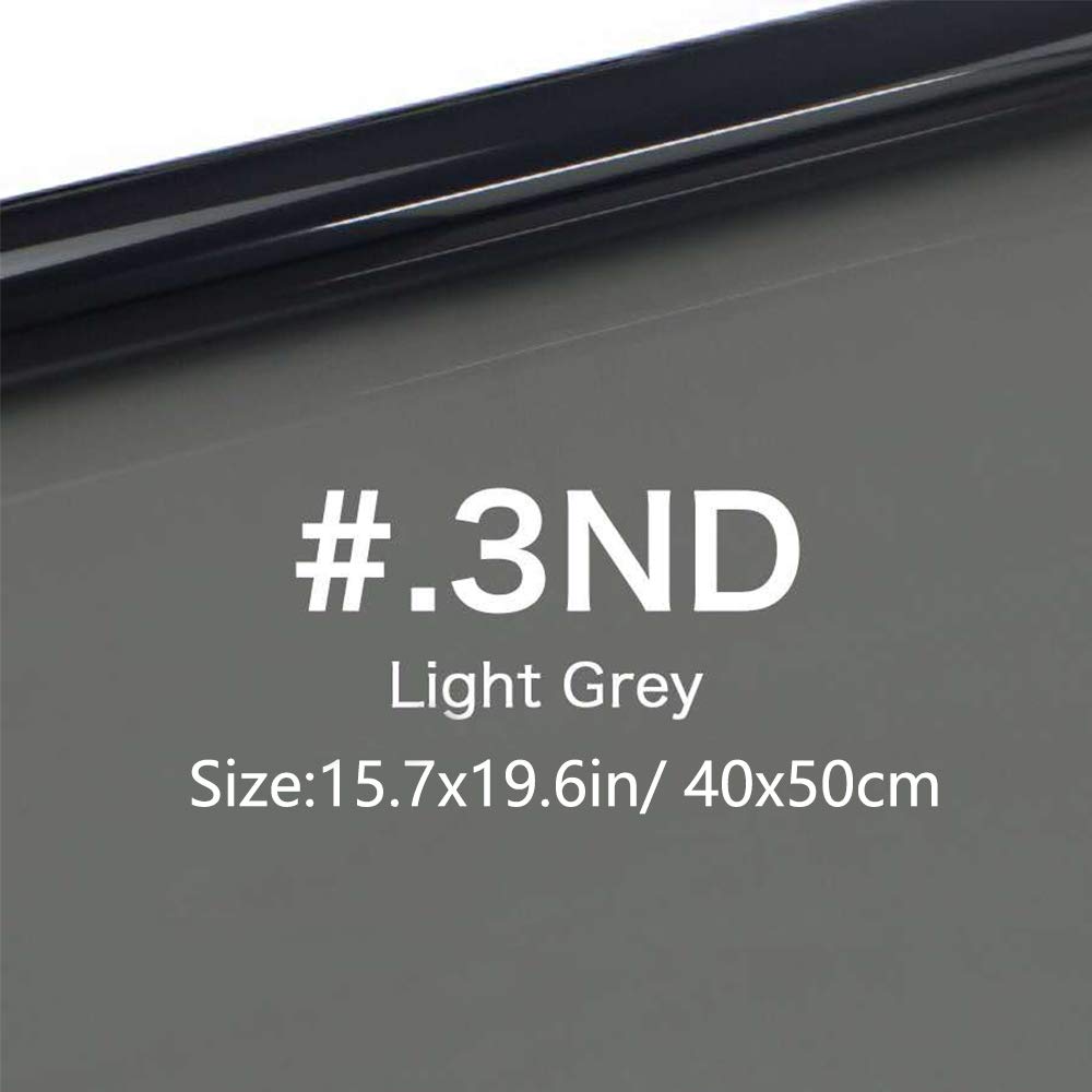Lighting Neutral Density Gels Filter Sheet 16X20 Inches Kit, Nd3,Nd6,Nd9 For Photo Studio Video Flashlight Led Light Photography
