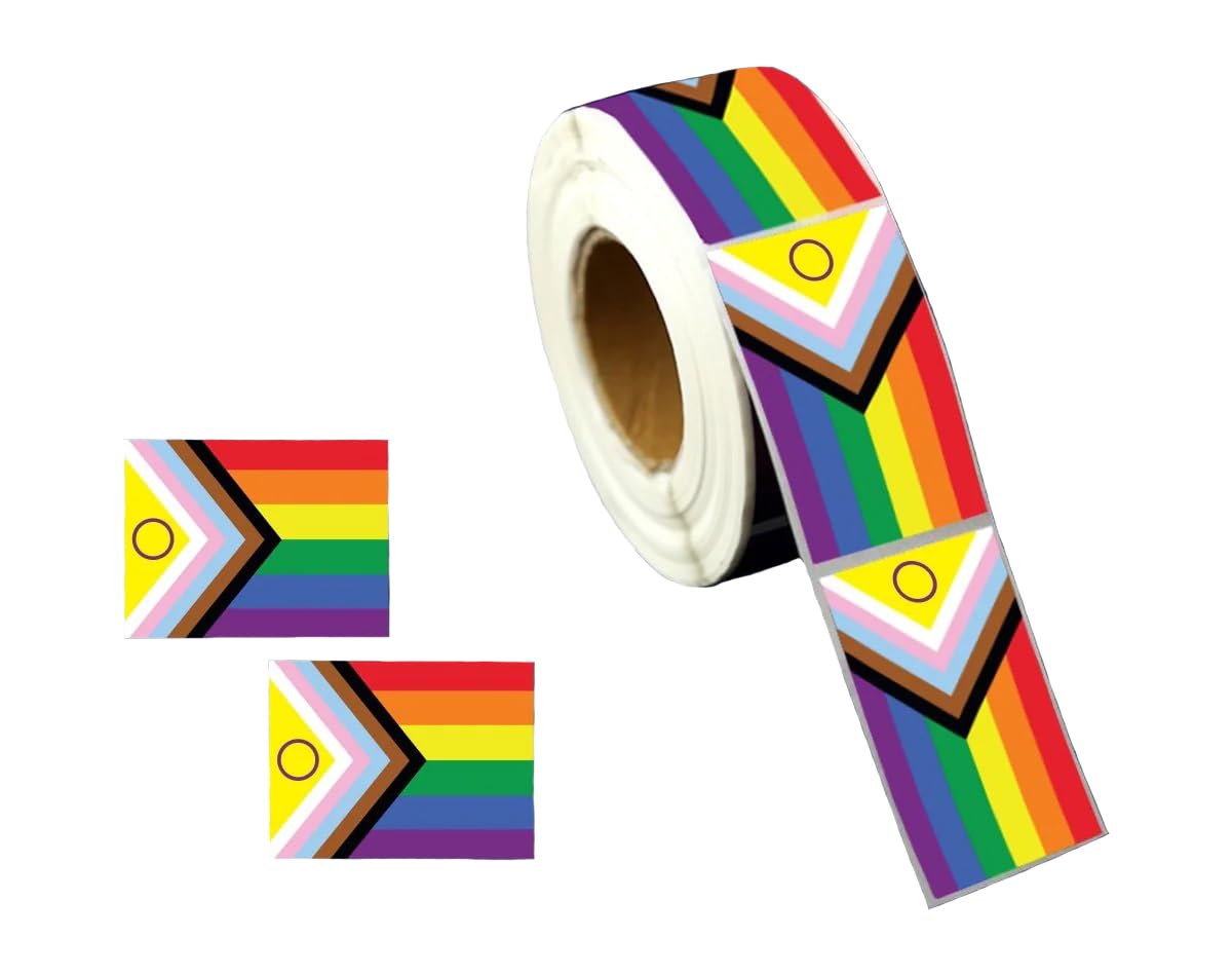 250 Show Your Pride With Intersex Inclusive Daniel Quasar Flag Stickers   Perfect For Lgbtq+ Awareness, Events, And Parades  