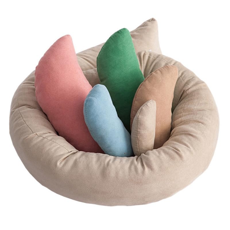 Newborn Photography Props - Hemobllo 6pcs Comfortable Baby Photo Styling Props for 0-6 Months Baby - Multicolor