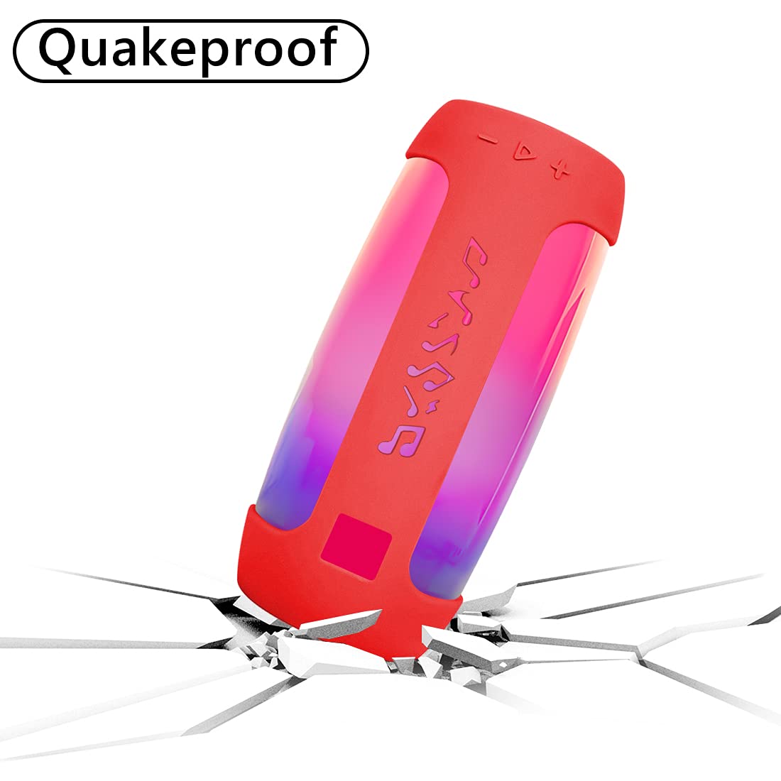 Geekria Silicone Speaker Case Cover, Compatible With Jbl Pulse 4 Case, Protective Waterproof Soft Skin, Replacement Bluetooth Sp