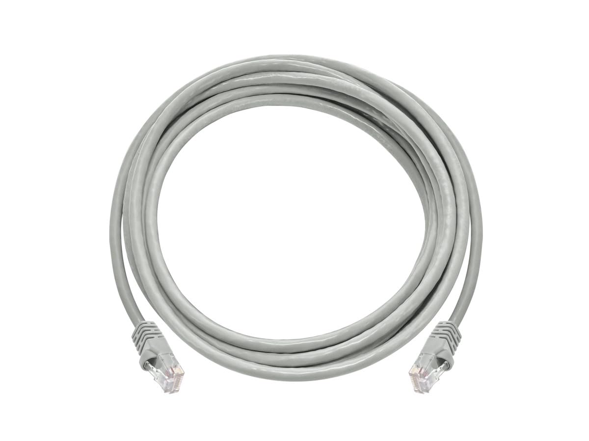 Monoprice Cat6 Ethernet Patch Cable   Snagless Rj45, Pure Bare Copper, 550Mhz, Utp, 24Awg, 14 Feet, Gray   Fullboot Series