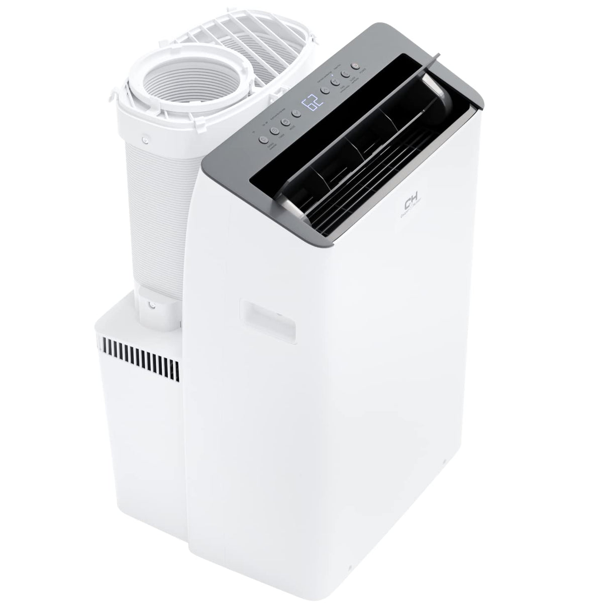 Cooperhunter 14000 Btu High Efficiency Inverter Portable Air Conditioner And Heater With Dual Hose, Dehumidifier, And Fan For Ar